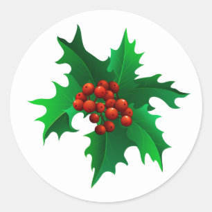 Adesivo Redondo Holly Stickers