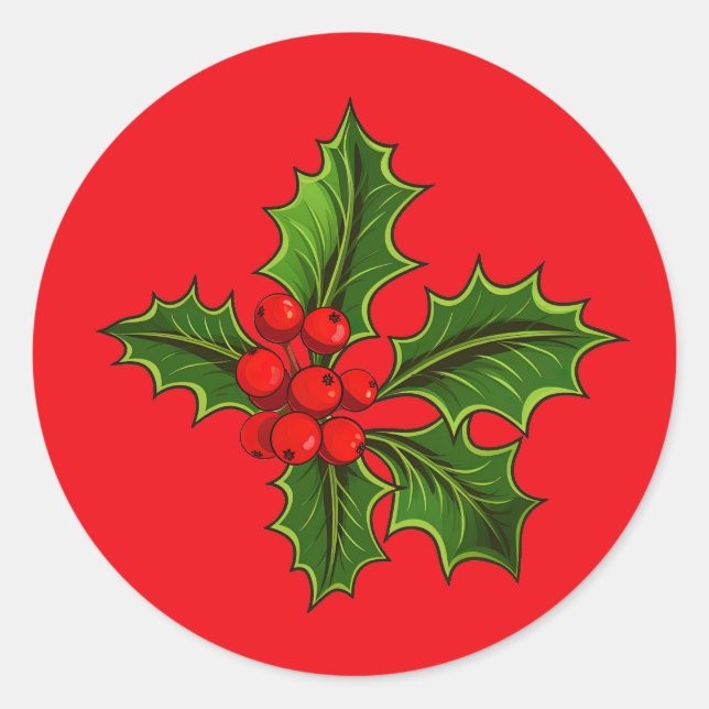 Adesivo Redondo Holly Stickers (Frente)