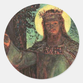 Adesivo Redondo Holman Hunt Light do Mundo