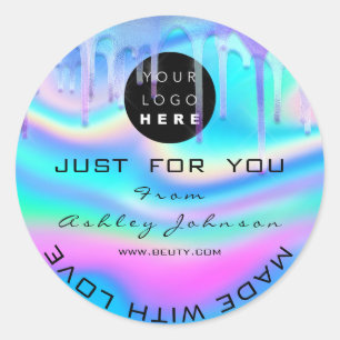 Adesivo Redondo Hológrafo Do Logotipo Do obrigado Feito Com Unidad