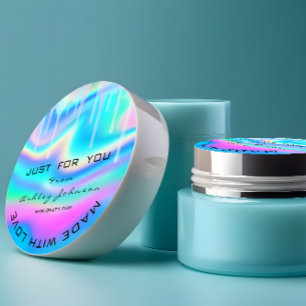 Adesivo Redondo Hológrafo Do Logotipo Do Obrigado Tracy Feito Com