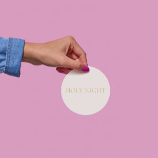 Adesivo Redondo Holy Night Sticker #2