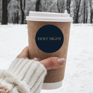 Adesivo Redondo Holy Night Sticker #3 – Navy Christian Christmas