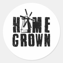 Adesivo Redondo Home Grown