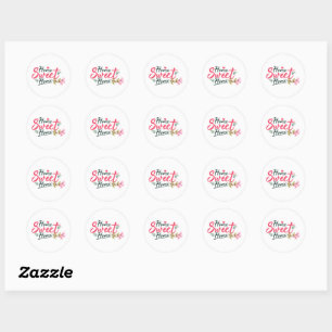 Adesivo Redondo Home Sweet Home Classic Round Sticker