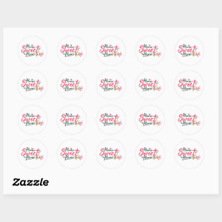 Adesivo Redondo Home Sweet Home Classic Round Sticker