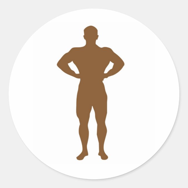Adesivo Redondo Homem (Frente)