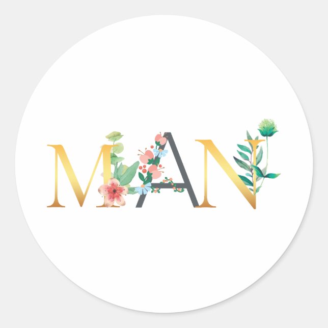 Adesivo Redondo Homem (Frente)