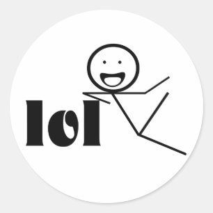 Adesivo Redondo homem da vara do lol
