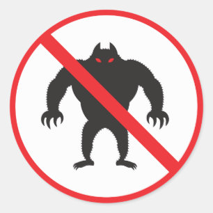 Adesivo Redondo Homem-lobo