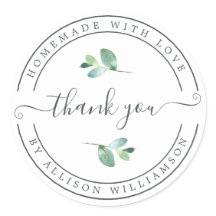 Homemada Elegante Com Amor Branco Negro Obrigado