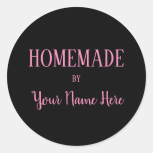 Adesivo Redondo Homemada Pela Fashion Bakery Cookie Cake Modern