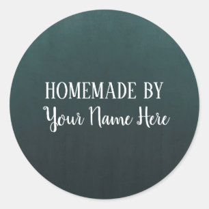 Adesivo Redondo Homemada Por Bakery Cookie Cake Vintage Blackboard
