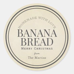 Adesivo Redondo Homemade Baking Gifts Quic Kraft Holiday