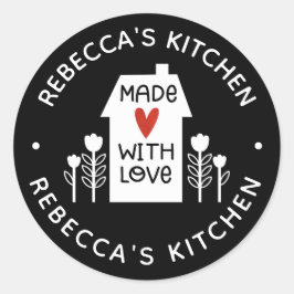 Adesivo Redondo Homemade Com Amor