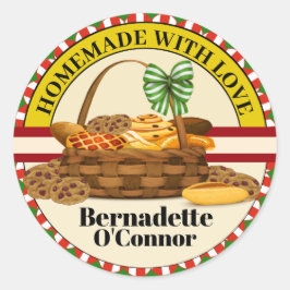 Adesivo Redondo Homemade Com Amor