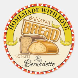 Adesivo Redondo Homemade Com Pão De Amor