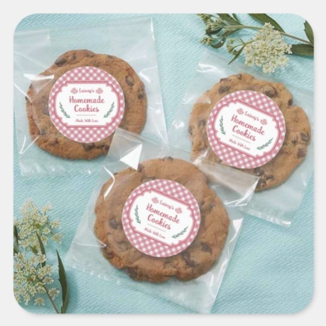 Adesivo Redondo Homemade Cookies Sticker (Criador carregado)