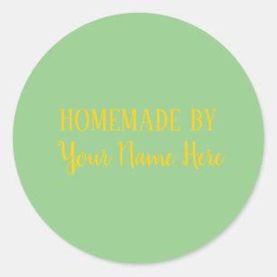 Adesivo Redondo Homemade De Bacery Cookie Bake Bright Fun