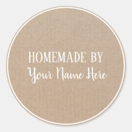 Adesivo Redondo Homemade Do Artesanato De Vintage Do Cookie Cake