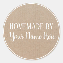 Adesivo Redondo Homemade Do Artesanato De Vintage Do Cookie Cake