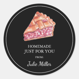 Adesivo Redondo Homemade só para a sua torta