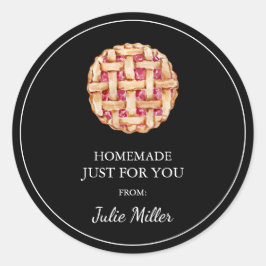 Adesivo Redondo Homemade só para a sua torta