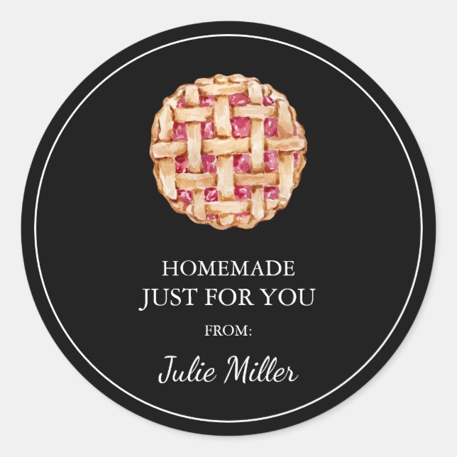 Adesivo Redondo Homemade só para a sua torta (Frente)