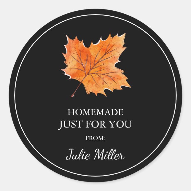 Adesivo Redondo Homemade só para você mapear rótulo (Frente)