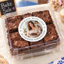 Homemade with Love Personalized Photo Food Sticker