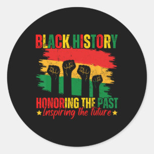 Adesivo Redondo Homenageando o orgulho da história negra do futuro