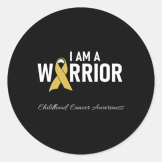 Adesivo Redondo Homens De Fita Sobrevivente De Cancer De Infância