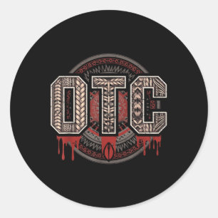 Adesivo Redondo Homens Mulheres Crianças Otc Luta de Sangue