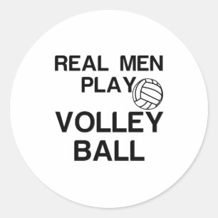 ADESIVO REDONDO HOMENS REAIS JOGAM VOLLEYBALL