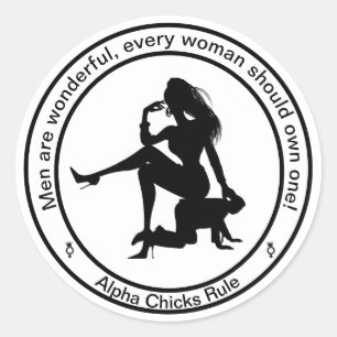 Adesivo Redondo Homens são maravilhosos.