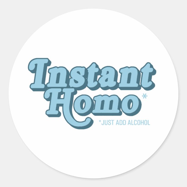 Adesivo Redondo Homo Instantâneo (Frente)