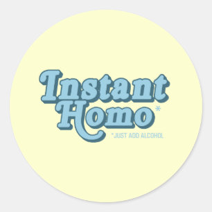 Adesivo Redondo Homo instantâneo
