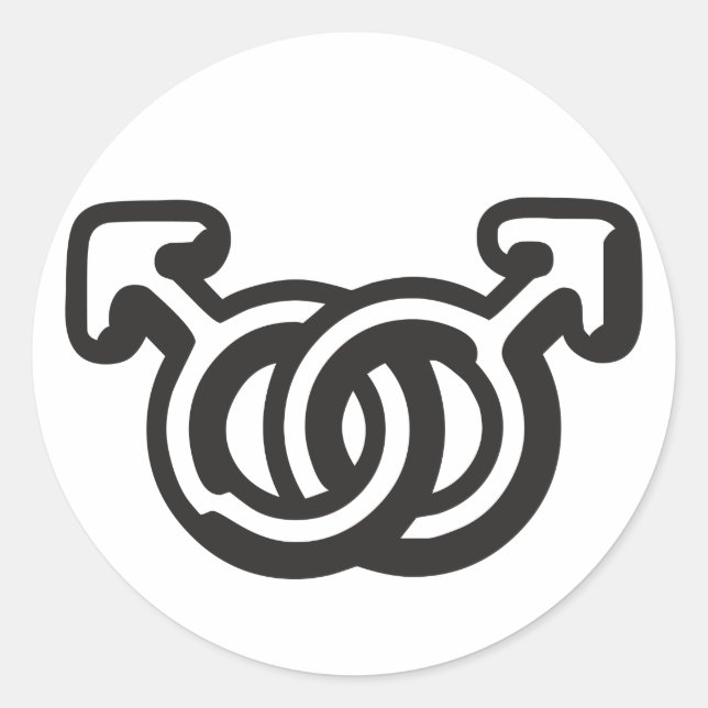 Adesivo Redondo HomoMen (Frente)