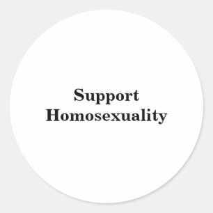 Adesivo Redondo Homossexualidade do apoio