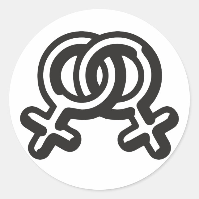 Adesivo Redondo HomoWomen (Frente)