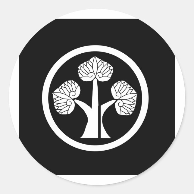 Adesivo Redondo Honda mon, Japão (Frente)