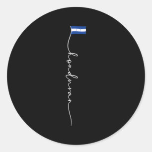 Adesivo Redondo Hondura Signature Hondurdurenhan Flag