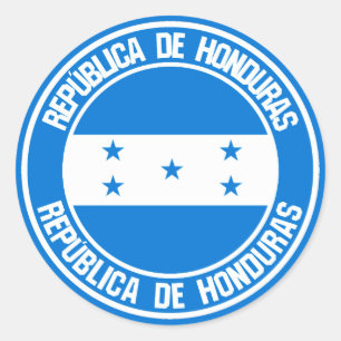 Adesivo Redondo Honduras Round Emblem