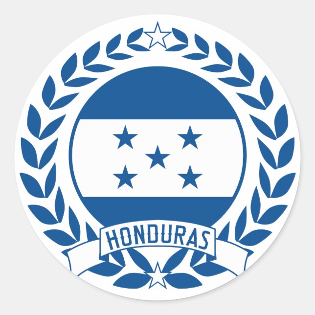 Adesivo Redondo Honduras Wreath (Frente)