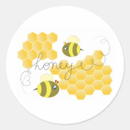 Adesivo Redondo honey