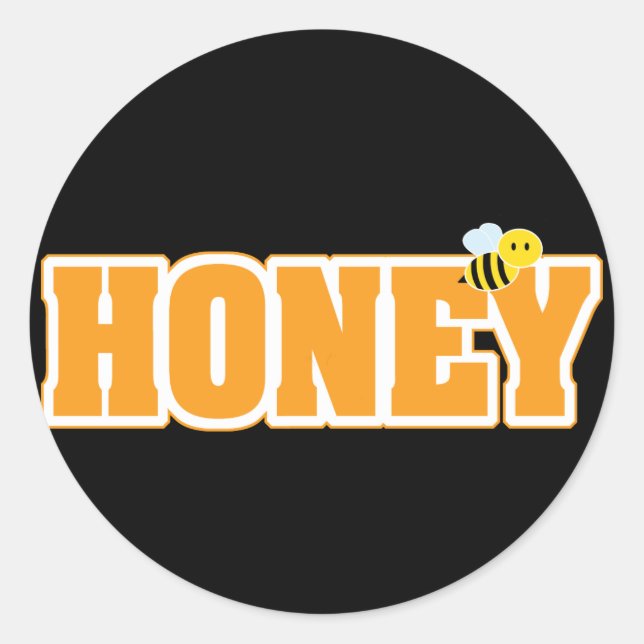 ADESIVO REDONDO HONEY BEE (Frente)