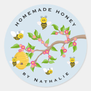 Adesivo Redondo Honey Jar Sticker