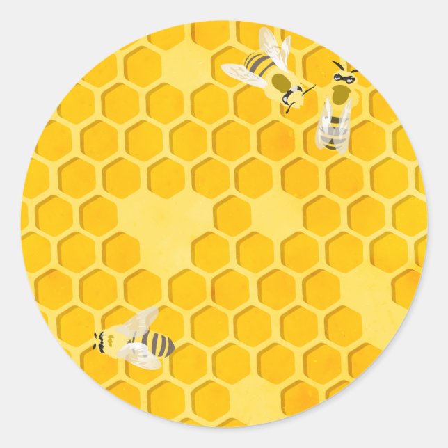 Adesivo Redondo Honeycomb (Frente)