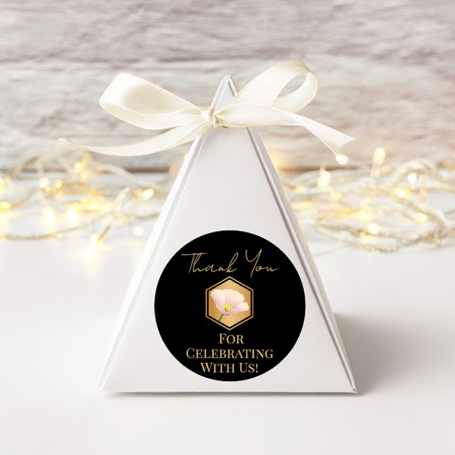 Adesivo Redondo Honeycomb E Floral (Criador carregado)