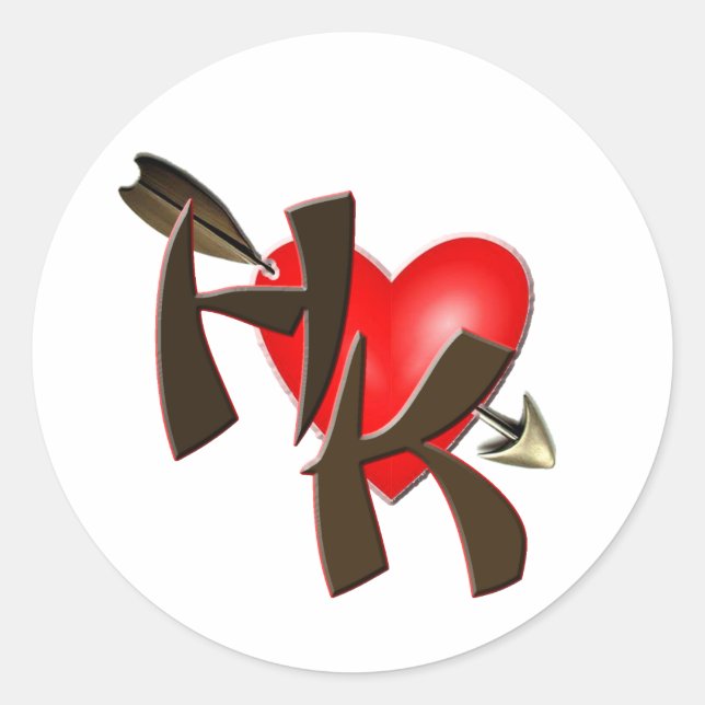 Adesivo Redondo Hong Kong (Frente)